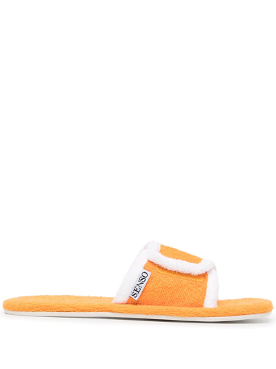 Senso Iris Towelling Sandals In Orange