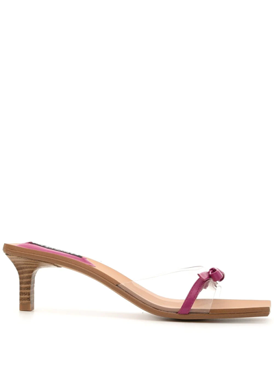 Senso Nori 50mm Bow-strap Sandals In Purple