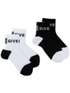 GIVENCHY TWO-TONE 2-PACK ANKLE SOCKS