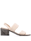 MOMA DOUBLE-STRAP LEATHER SANDALS