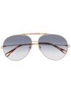 CHLOÉ GRADIENT PILOT SUNGLASSES