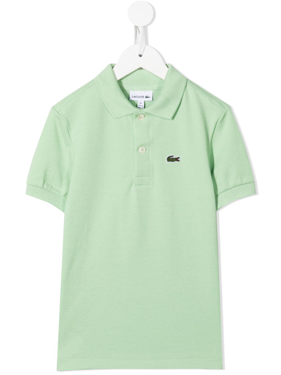 Lacoste Kids Polo Shirt For Boys In Green