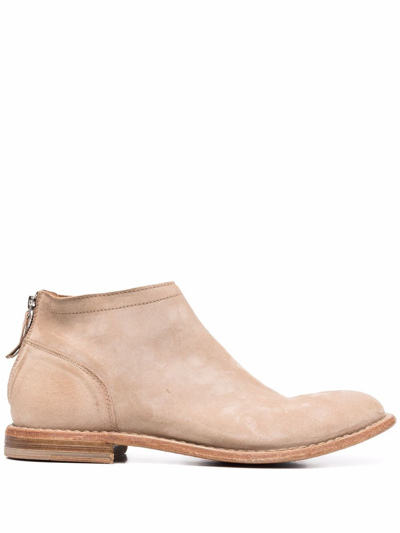 Moma Ankle-length Leather Boots In Neutrals