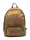 DSQUARED2 LOGO-EMBROIDERED CAMOUFLAGE BACKPACK
