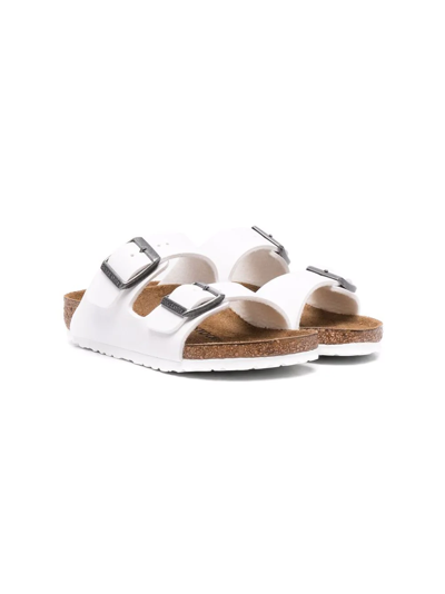 Birkenstock Kids' Arizona Leather Sandals In White