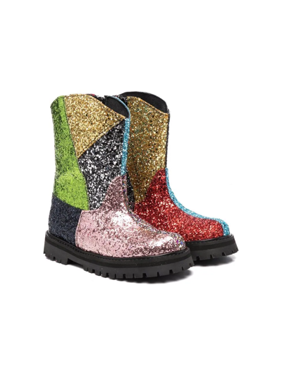 Marques' Almeida Kids' Multicolor Boots For Girl