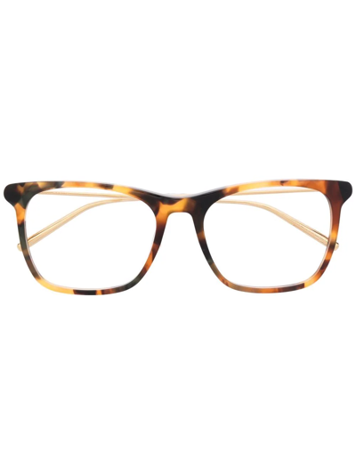 Boucheron Tortoiseshell-effect Optical Glasses In Brown