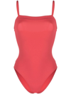 Eres Aquarelle One-piece Swimsuit With Thin Straps In Pink