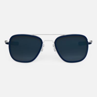 Randolph Engineering Aviator In Matte Chrome With Blue Sapphire Inlay & 