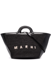 MARNI TROPICALIA LOGO-EMBROIDERED TOTE BAG