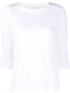Majestic Round Neck T-shirt In Weiss