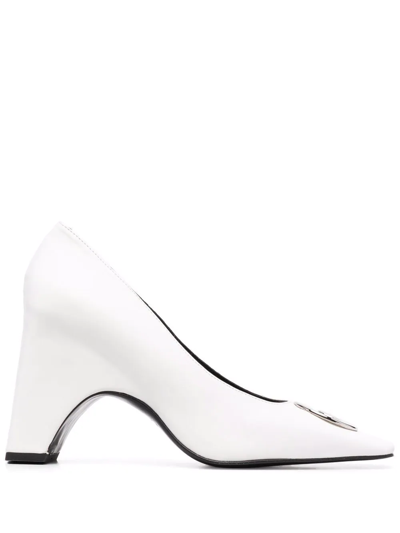 Coperni Logo-plaque Detail Pumps In Weiss