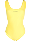 JIL SANDER LOGO-PRINT SWIMSUIT