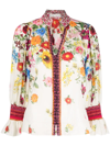 ALICE AND OLIVIA FLORAL-PRINT SHIRT
