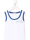 MARNI HANDWRITTEN-LOGO TANK T-SHIRT