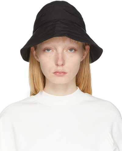 Attico Womens Black Logo-plaque Nylon-blend Bucket Hat 1 Size