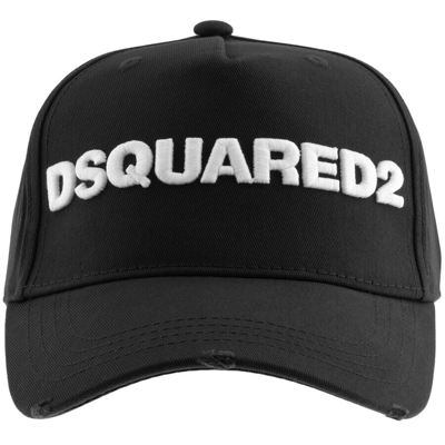 Dsquared2 Embroidered Logo Baseball Cap In Black