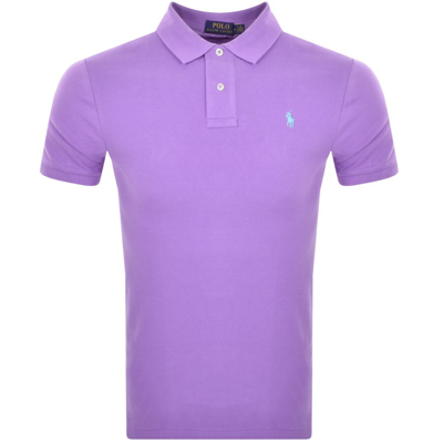 Polo Ralph Lauren Ralph Lauren Slim Fit Polo T Shirt Purple