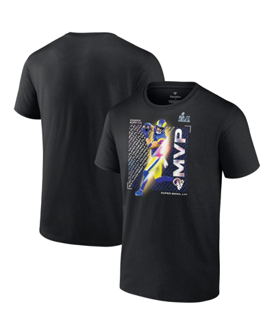 Fanatics Men's  Cooper Kupp Black Los Angeles Rams Super Bowl Lvi Champions Mvp T-shirt