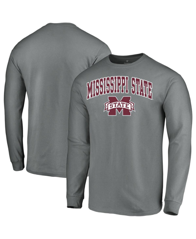 Fanatics Men's Branded Charcoal Mississippi State Bulldogs Campus Logo ...