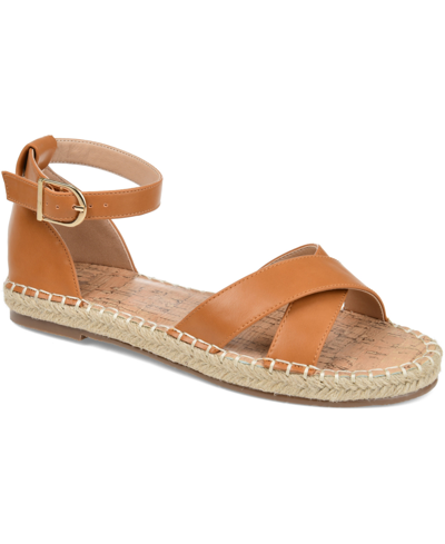 JOURNEE COLLECTION WOMEN'S LYDDIA ESPADRILLE FLAT SANDALS