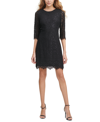 Kensie Lace Sheath Dress In Black
