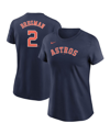 Nike Women's Alex Bregman Navy Houston Astros Name Number T-shirt In Navy