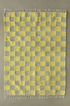 Urban Outfitters Checkerboard Shaggy Rug In Citron Sage