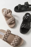 Steve Madden Hillary Braided Platform Slide Sandal In Taupe
