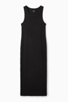 Cos Ribbed Tube Dress In Schwarz