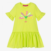 AGATHA RUIZ DE LA PRADA AGATHA RUIZ DE LA PRADA GIRLS GREEN COTTON DRESS