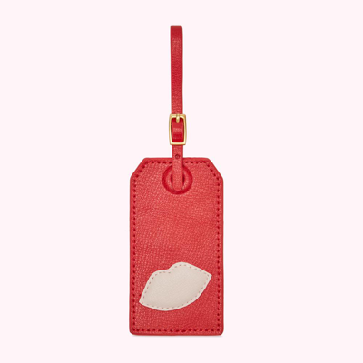 Lulu Guinness Red Lips Luggage Tag