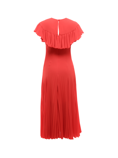 Philosophy Di Lorenzo Serafini Pleated Voile Dress - Atterley In Red