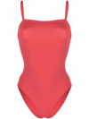 Eres Aquarelle One-piece Swimsuit With Thin Straps In Dattier
