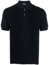 Drumohr Short-sleeved Polo Shirt In Blu
