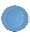 Anna Weatherley Porcelain And 24k Gold Charger In Blue