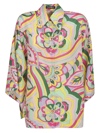 Dolce & Gabbana Abstract-print Silk Shirt In Multicolor