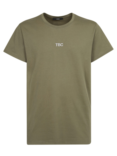 14 Bros Logo-print T-shirt In Green