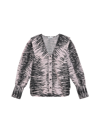 Ganni Printed Cotton Poplin Blouse In Light Lilac