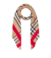 BURBERRY WOOL-SILK VINTAGE CHECK SCARF