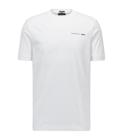 Hugo Boss Boss X Porsche Logo T-shirt In White