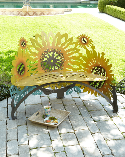 Cricket Forge Sunflower Bench In Multi Colors
