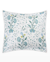 Matouk Khilana Floral Euro Sham In Blue