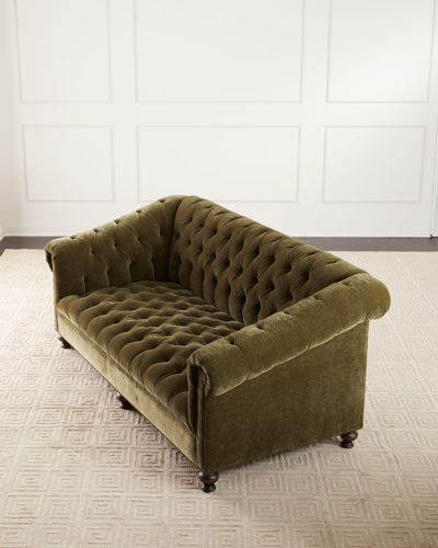 Old Hickory Tannery Brisbane Chesterfield Sofa, 92"