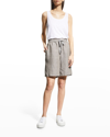Eileen Fisher System Ivory Silk Crepe Top In White