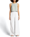 Loulou Studio Pleated Wide-leg Pants In Ivory