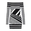 BALMAIN SHORT AND STRIPED JACQUARD DRESS