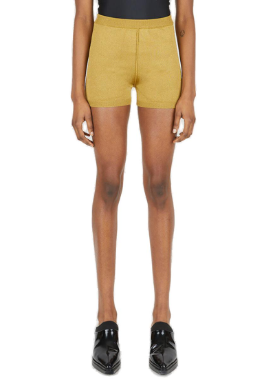 Alyx Butterfly Knitted Shorts In Gold