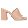 Gianvito Rossi 85mm Wynn Leather Mules In Beige