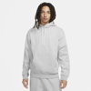Nike Men's Solo Swoosh Fleece Pullover Hoodie In Grey